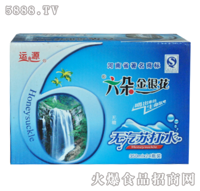 六朵金銀花無汽蘇打水350ml×24瓶