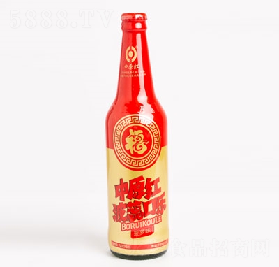 中原紅紅福玻璃瓶口樂(lè)汽水碳酸飲料